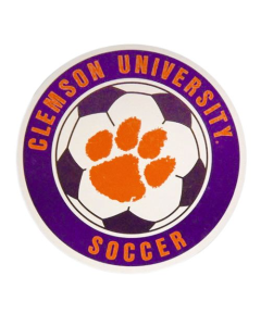 Clemson soccer ball magnet _ 000585