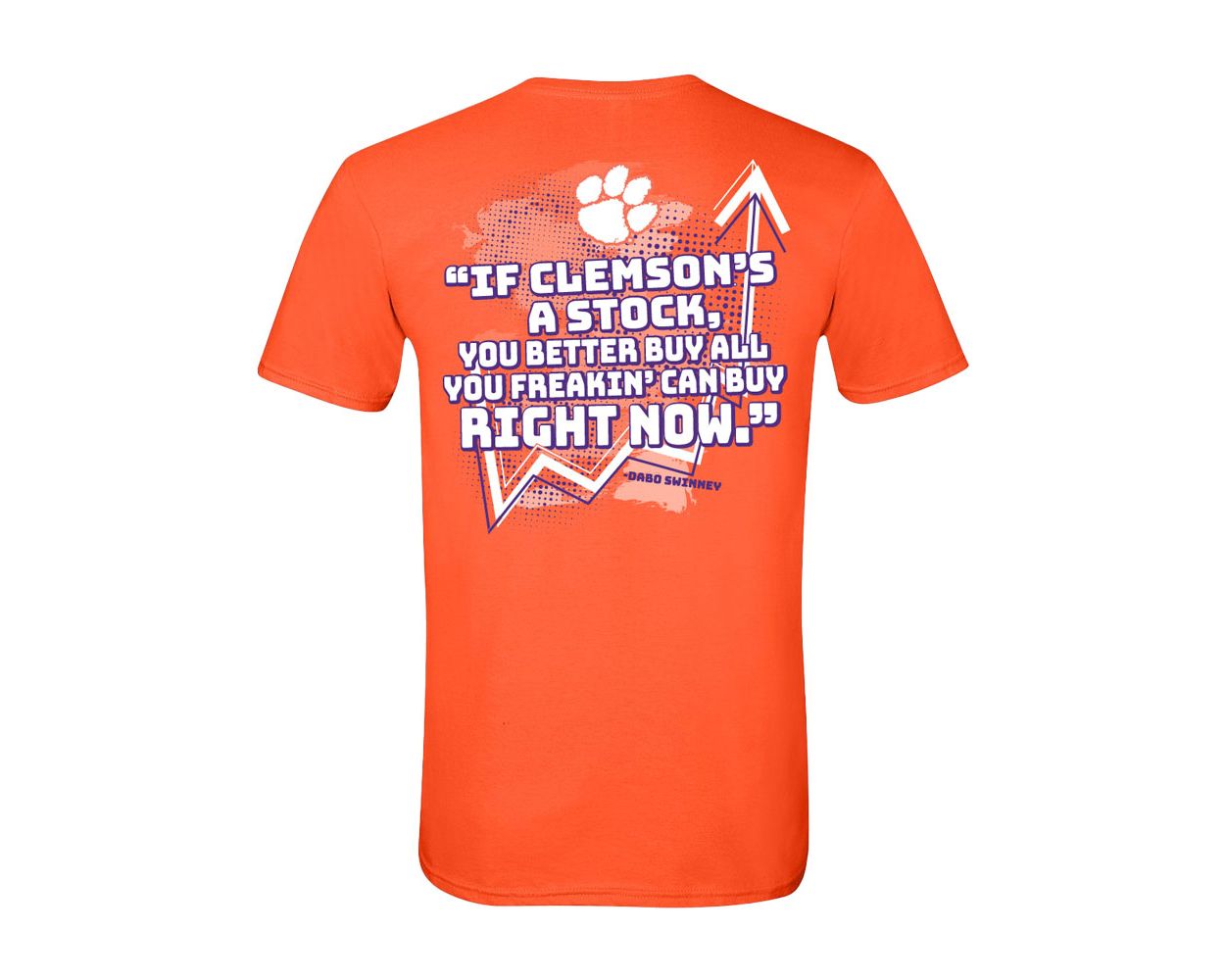 Clemson Dabo Stock Quote Tee